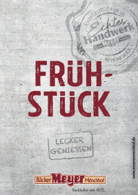 Frühstückskarte
