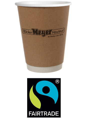 Becher und Fairtrade